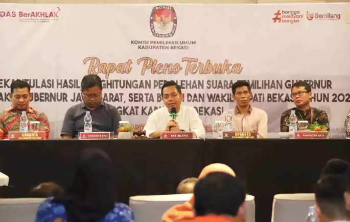 KPU Kabupaten Bekasi gelar Rapat Pleno Rekapitulasi Pilkada