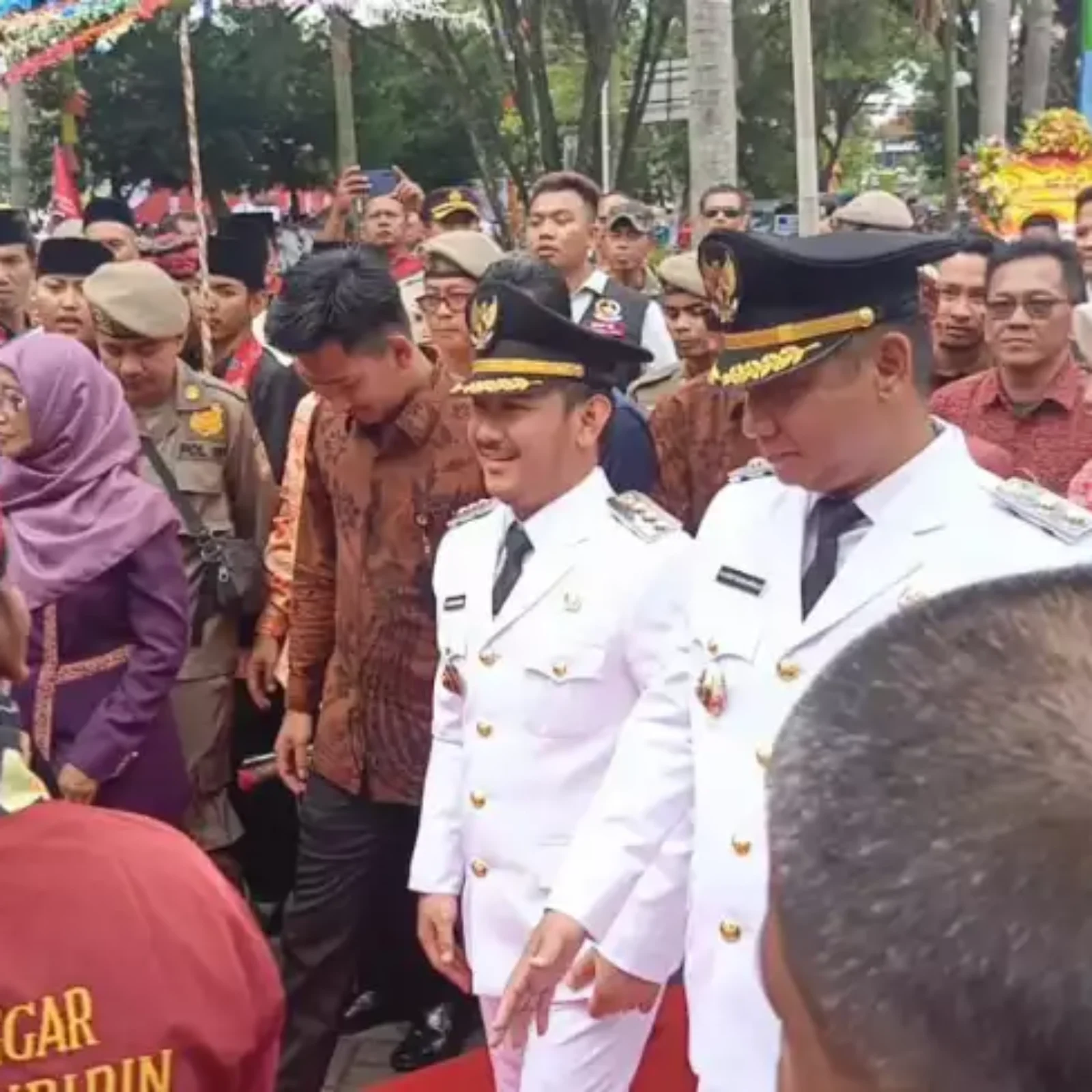 Penyambutan Bupati Bekasi