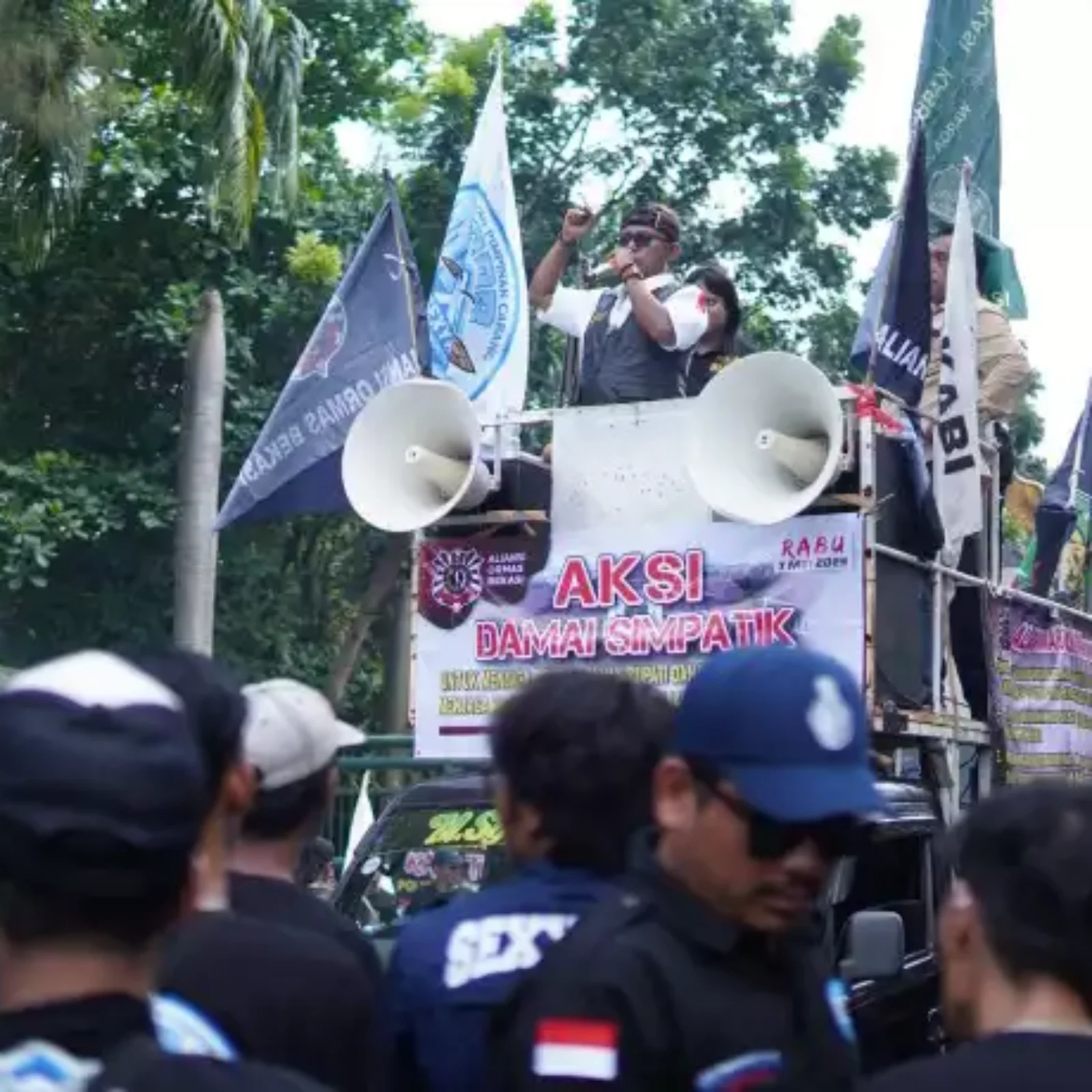 Aksi Damai Aliansi Ormas Bekasi