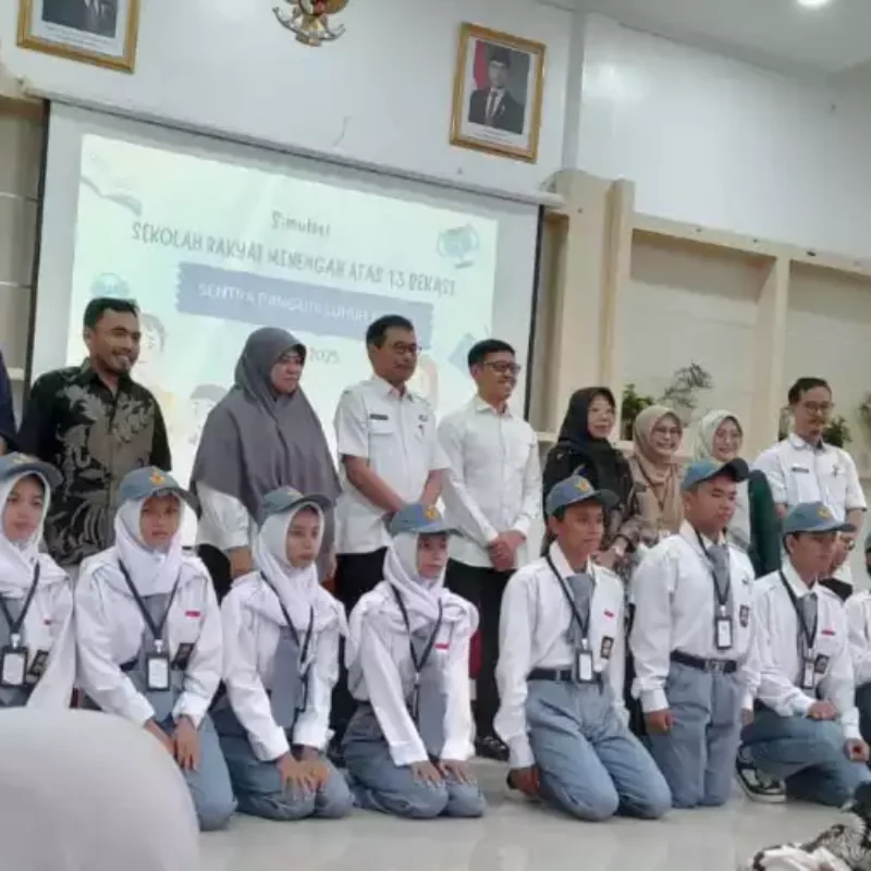 Siswa Sekolah Rakyat Bekasi